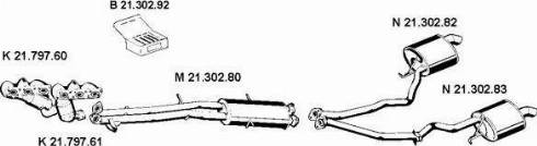 Eberspächer 212278 - Система випуску ОГ autocars.com.ua
