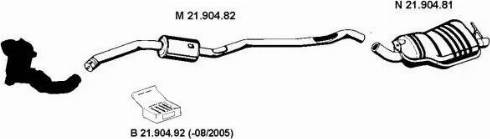 Eberspächer 212285 - Система випуску ОГ autocars.com.ua