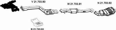 Eberspächer 212288 - Система випуску ОГ autocars.com.ua