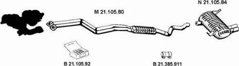 Eberspächer 212294 - Система випуску ОГ autocars.com.ua