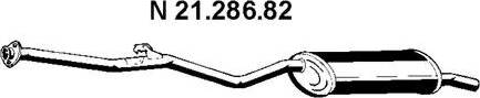 Eberspächer 21.286.82 - Глушник вихлопних газів кінцевий autocars.com.ua