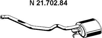 Eberspächer 21.702.84 - Глушник вихлопних газів кінцевий autocars.com.ua
