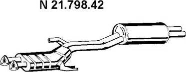 Eberspächer 21.798.42 - Глушник вихлопних газів кінцевий autocars.com.ua