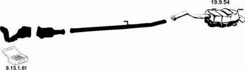 Eberspächer 222 415 - Система випуску ОГ autocars.com.ua