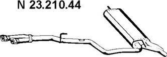 Eberspächer 23.210.44 - Глушник вихлопних газів кінцевий autocars.com.ua