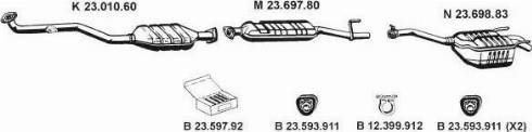 Eberspächer 232178 - Система випуску ОГ autocars.com.ua