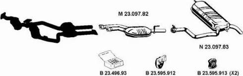 Eberspächer 232200 - Система випуску ОГ autocars.com.ua