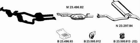 Eberspächer 232204 - Система випуску ОГ autocars.com.ua