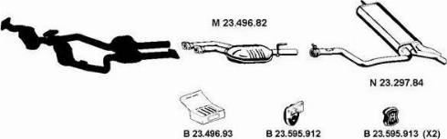 Eberspächer 232455 - Система випуску ОГ autocars.com.ua