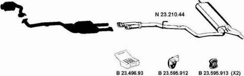 Eberspächer 232278 - Система випуску ОГ autocars.com.ua