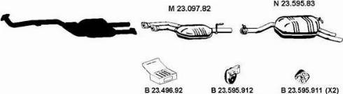 Eberspächer 232279 - Система випуску ОГ autocars.com.ua