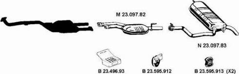 Eberspächer 232280 - Система випуску ОГ autocars.com.ua