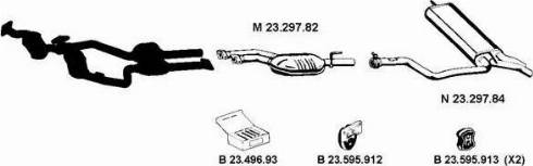 Eberspächer 232281 - Система випуску ОГ autocars.com.ua