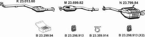 Eberspächer 232314 - Система випуску ОГ autocars.com.ua