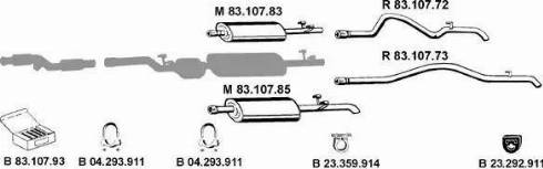 Eberspächer 232348 - Система випуску ОГ autocars.com.ua