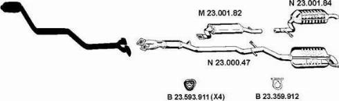 Eberspächer 232423 - Система випуску ОГ autocars.com.ua