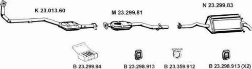 Eberspächer 232436 - Система випуску ОГ autocars.com.ua