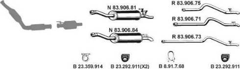 Eberspächer 232590 - Система выпуска ОГ autodnr.net