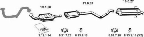 Eberspächer 262214 - Система выпуска ОГ avtokuzovplus.com.ua