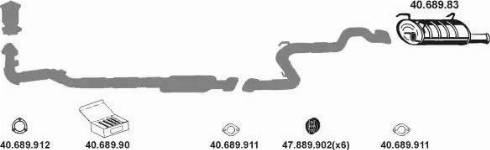 Eberspächer 402007 - Система випуску ОГ autocars.com.ua