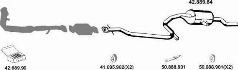 Eberspächer 422018 - Система випуску ОГ autocars.com.ua