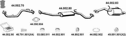 Eberspächer 442026 - Система випуску ОГ autocars.com.ua