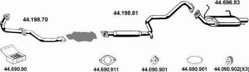 Eberspächer 442066 - Система випуску ОГ autocars.com.ua