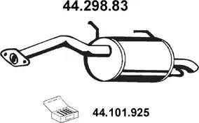 Eberspächer 44.298.83 - Глушник вихлопних газів кінцевий autocars.com.ua