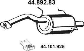 Eberspächer 44.892.83 - Глушник вихлопних газів кінцевий autocars.com.ua