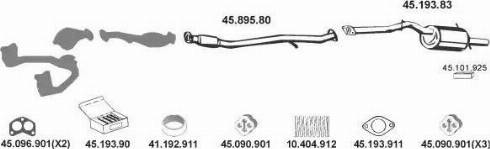 Eberspächer 452003 - Система випуску ОГ autocars.com.ua