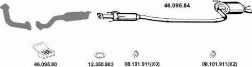 Eberspächer 462005 - Система випуску ОГ autocars.com.ua