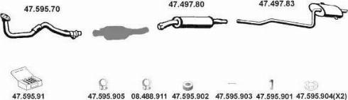 Eberspächer 472025 - Система випуску ОГ autocars.com.ua