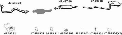 Eberspächer 472026 - Система випуску ОГ autocars.com.ua