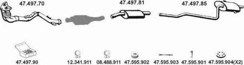 Eberspächer 472034 - Система випуску ОГ autocars.com.ua