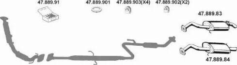 Eberspächer 472037 - Система випуску ОГ autocars.com.ua