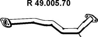 Eberspächer 49.005.70 - Труба вихлопного газу autocars.com.ua