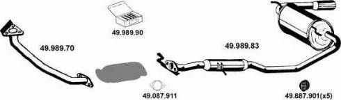 Eberspächer 492004 - Система випуску ОГ autocars.com.ua