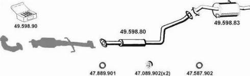 Eberspächer 492025 - Система випуску ОГ autocars.com.ua