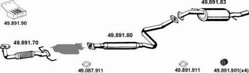 Eberspächer 492056 - Система випуску ОГ autocars.com.ua