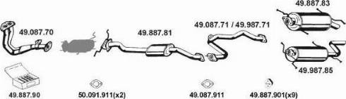 Eberspächer 492059 - Система випуску ОГ autocars.com.ua
