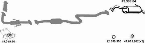 Eberspächer 492066 - Система випуску ОГ autocars.com.ua