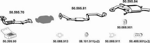 Eberspächer 502001 - Система випуску ОГ autocars.com.ua