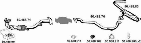 Eberspächer 502011 - Система випуску ОГ autocars.com.ua
