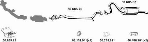 Eberspächer 502025 - Система випуску ОГ autocars.com.ua