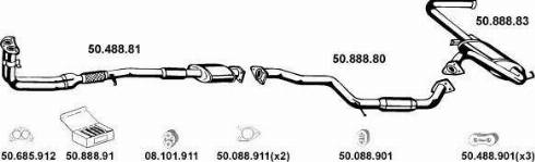 Eberspächer 502026 - Система випуску ОГ autocars.com.ua