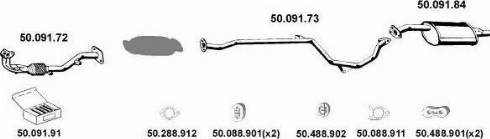 Eberspächer 502028 - Система випуску ОГ autocars.com.ua
