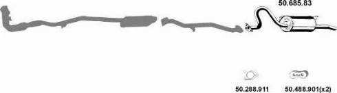 Eberspächer 502030 - Система випуску ОГ autocars.com.ua