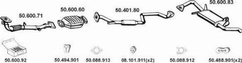 Eberspächer 502033 - Система випуску ОГ autocars.com.ua