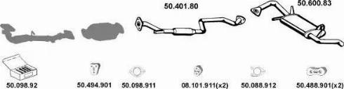Eberspächer 502035 - Система випуску ОГ autocars.com.ua