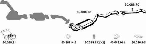 Eberspächer 502037 - Система випуску ОГ autocars.com.ua